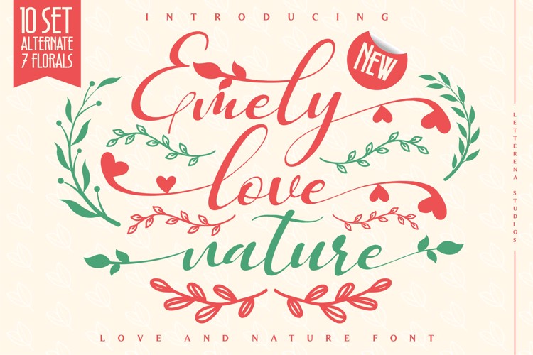 Emely love nature Font