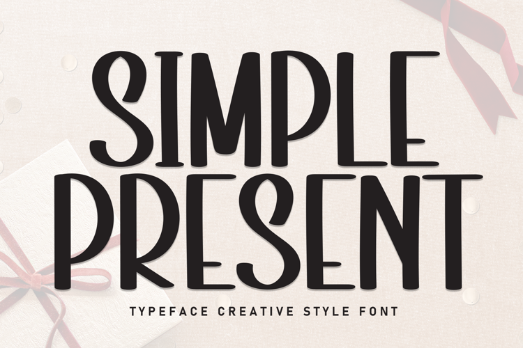 Preview of Simple Present Font