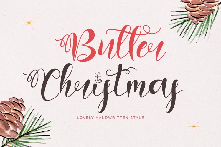 Butter Christmas Font