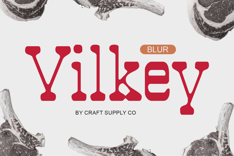 Vilkey Blur Font