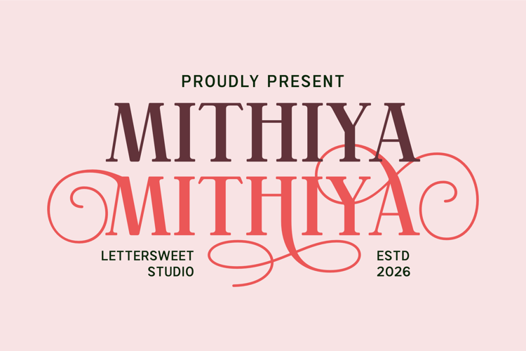 Preview of Mithiya Font