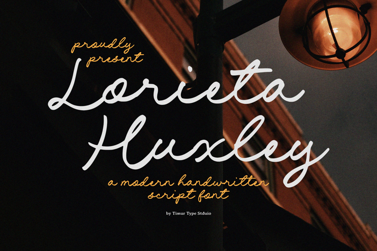 Preview of Lorieta Huxley Font