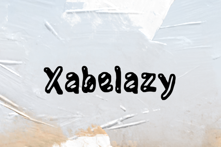 Preview of x  Xabelazy Font