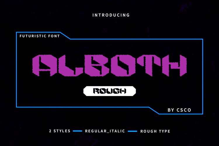 Alboth Rough Font