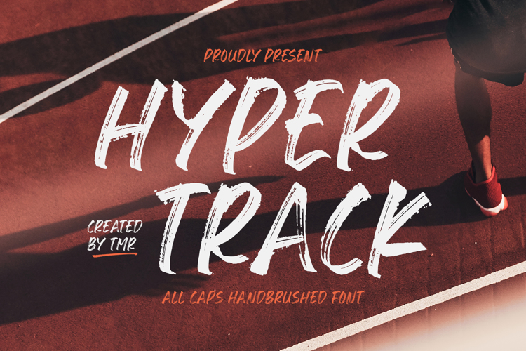 Preview of Hyper Track Font