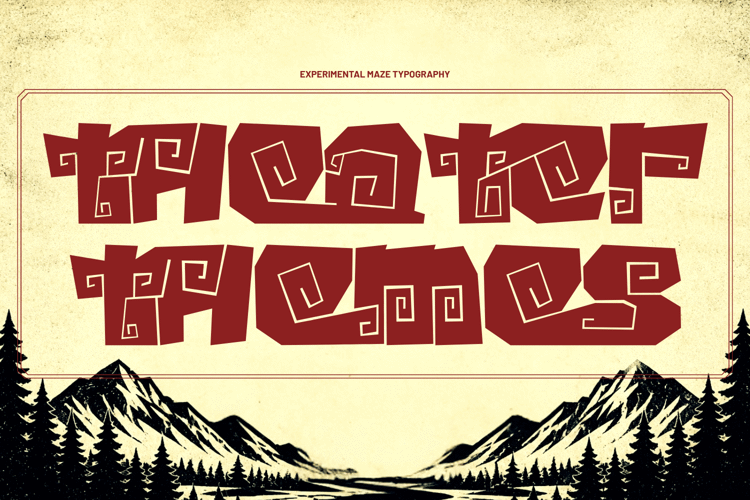 Preview of Theater Themes Font