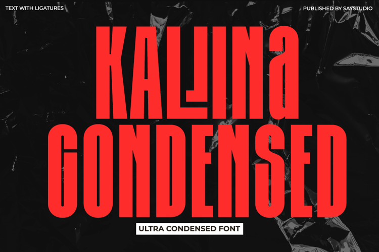 Preview of Kallina Condensed DEMO Font