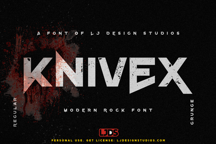 Preview of Knivex Font