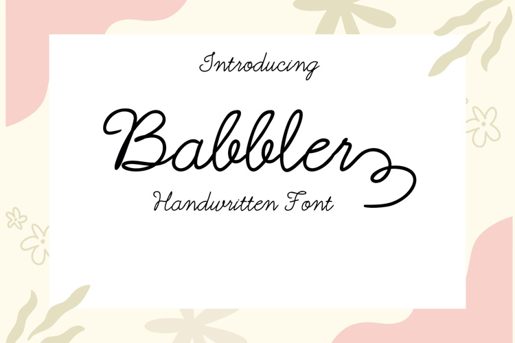 Preview of Babbler Font