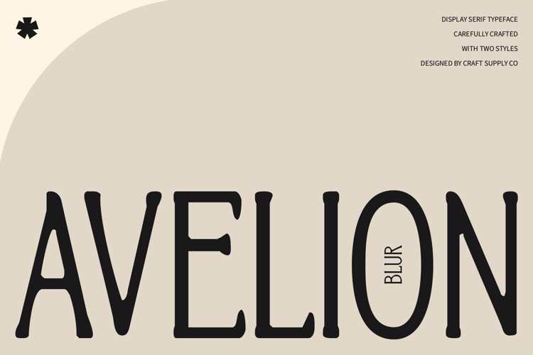 Avelion Blur Font