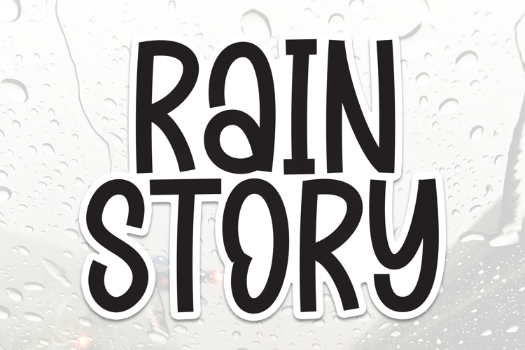 Preview of Rain Story Font