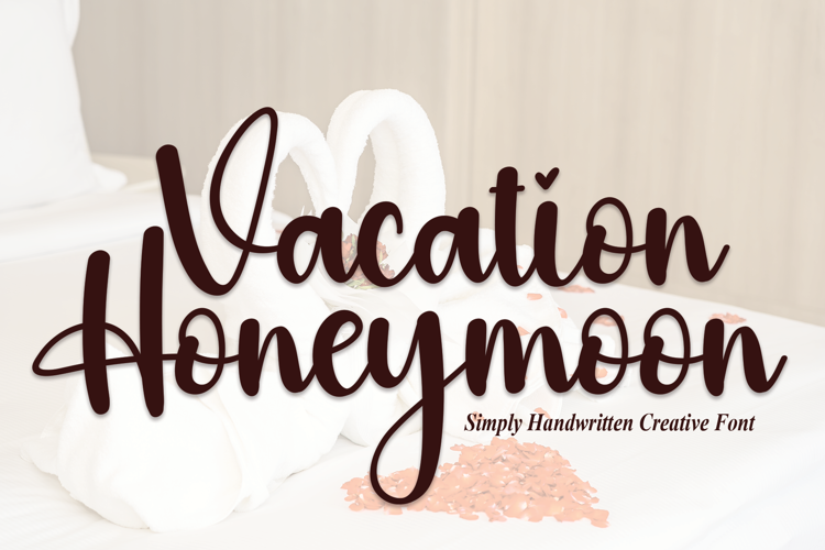 Vacation Honeymoon Font