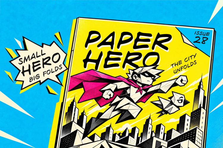 Expressive Lettering Lowercase Paper Hero Font - Free Download
