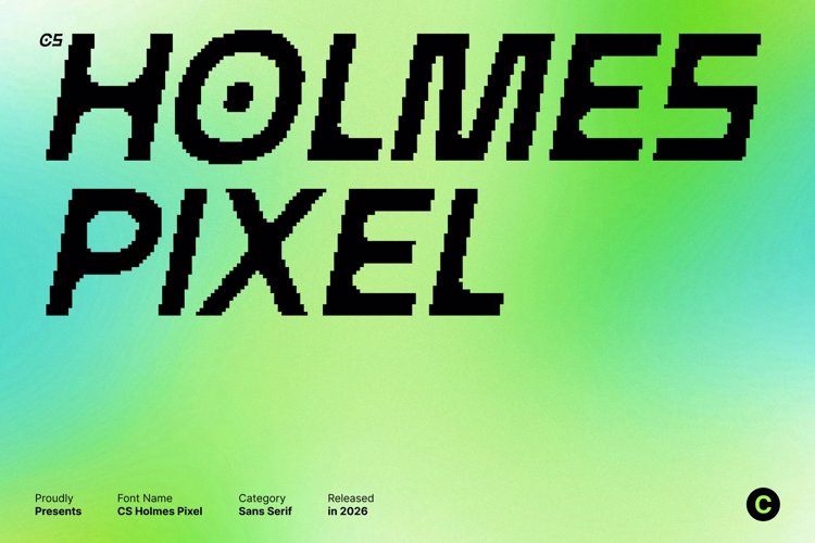 Preview of CS Holmes Pixel Font