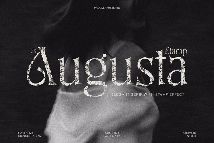Preview of CS Augusta Stamp Font