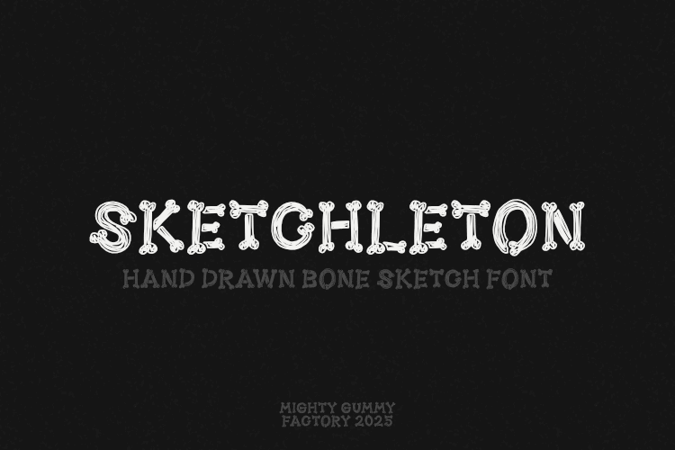 Preview of MGF Sketchleton Font