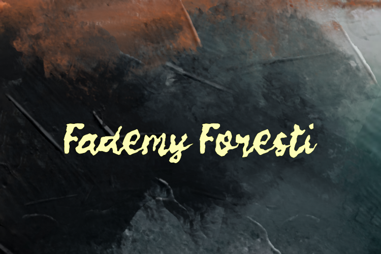 Preview of v Vademy Forest Font