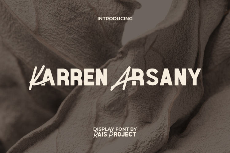 Preview of Karren Arsany Font