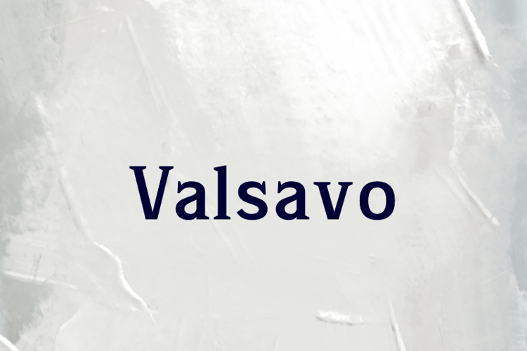 Preview of v Valsavo Font