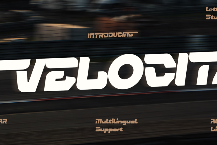 Preview of Velocita Font
