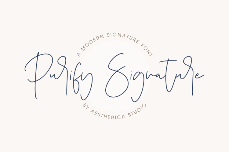 Purify Signature Font