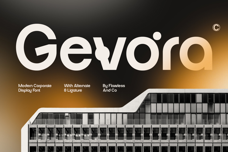 Preview of GEVORA Font