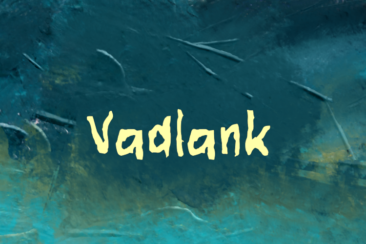Preview of v Vadlank Font