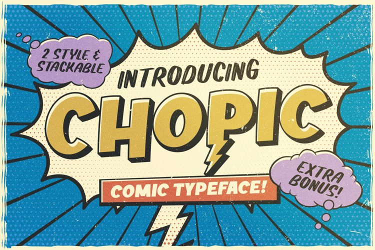 Chopic 3D Font