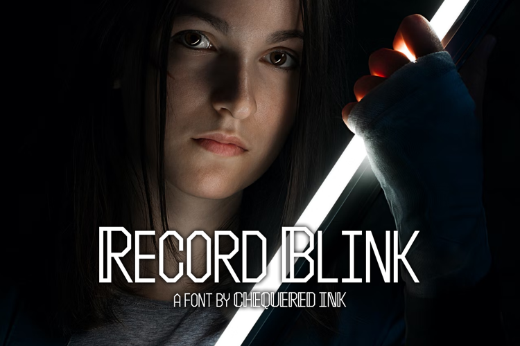 Record Blink Font