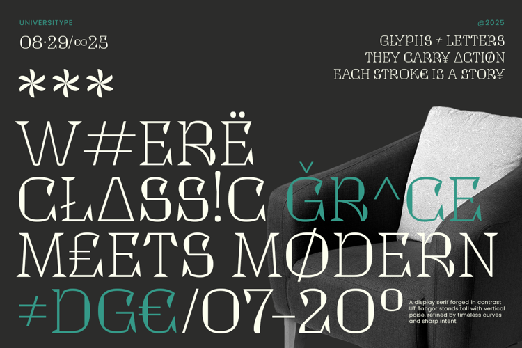 Preview of UT Tangor Font