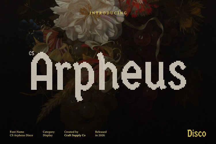 Preview of CS Arpheus Disco Font