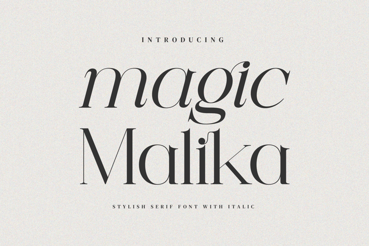 Preview of Magic Malika Font