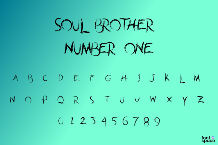 Soul Brother Number One Brush Font