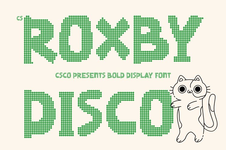 Preview of CS Roxby Disco Font