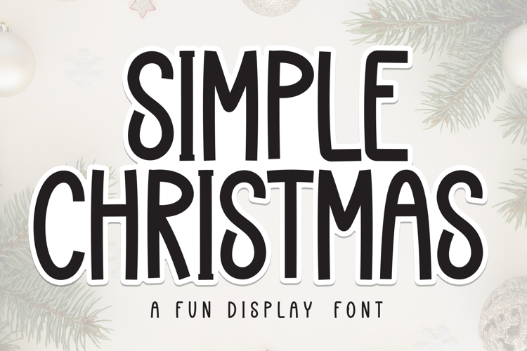 Preview of Simple Christmas Font