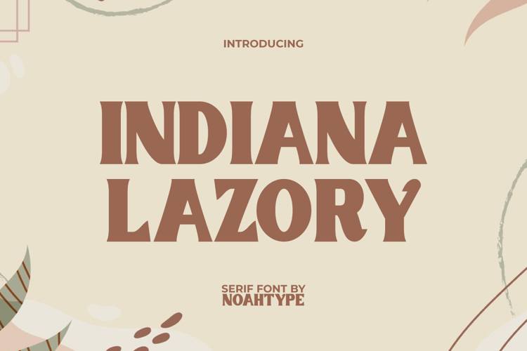 Preview of Indiana Lazory Font