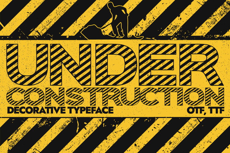 Preview of Under construction Font