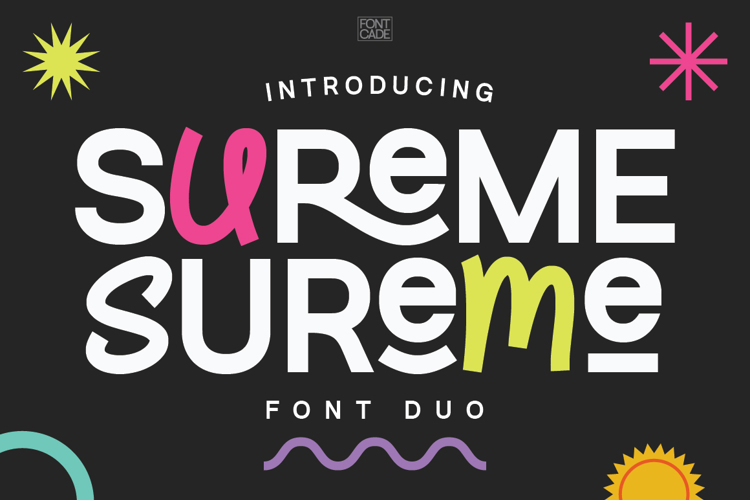 Preview of Sureme Sans Font