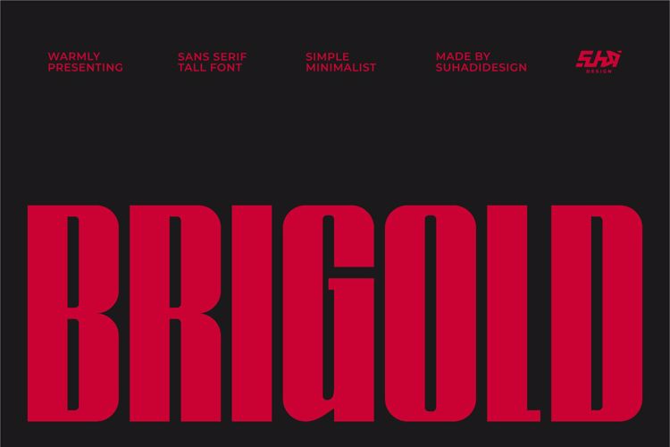 Preview of Brigold Font