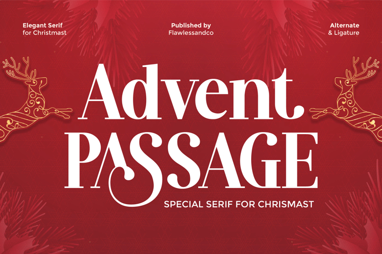 Preview of ADVENT PASSAGE Font