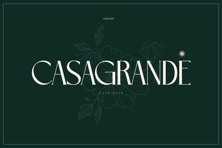 Preview of Casagrande Font