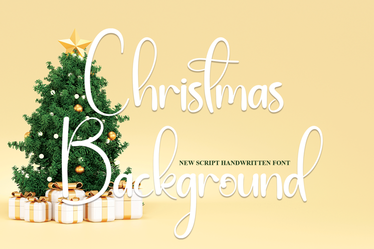 Christmas Background Font