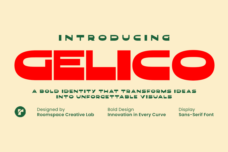 Preview of Gelico Font