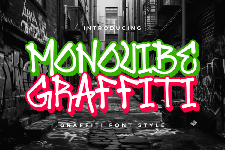 Preview of Monovibe Graffiti Font