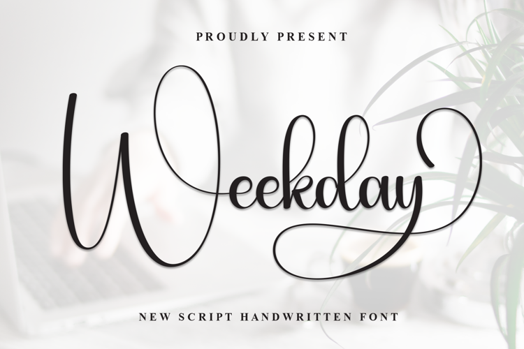 Preview of Weekday Font