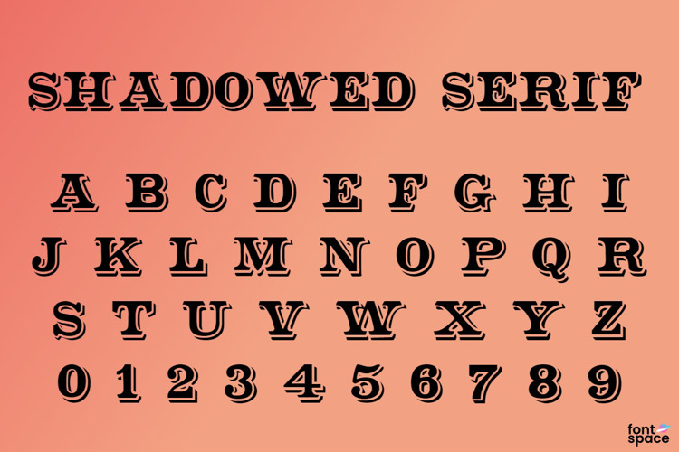 Shadowed Serif Font