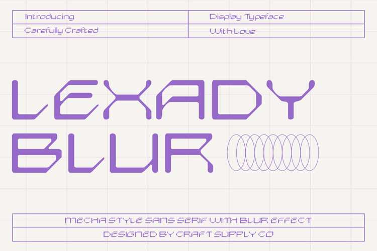 Lexady Blur Font