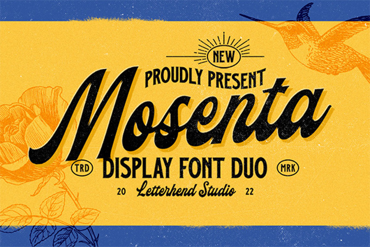 Mosenta Script Font Letterhend Studio FontSpace