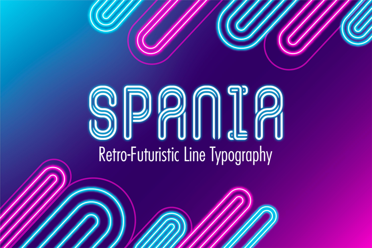 Preview of Spania Font