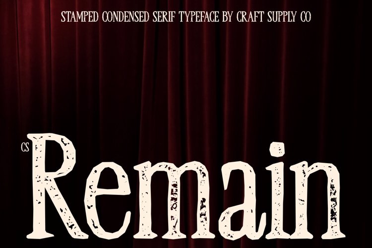 Preview of CS Remain Stamp Font